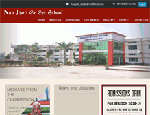 Tablet Screenshot of navjyotischool.com